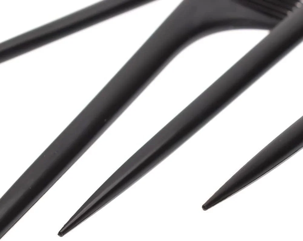 شانه دم موشی DPWOUM، شانه پوش دهی مقاوم در برابر حرارت با دم پلاستیکی، شانه حالت دهنده مو برای جدا کردن، پوش دادن و حالت دادن مو، ابزار و لوازم حالت دهی مو