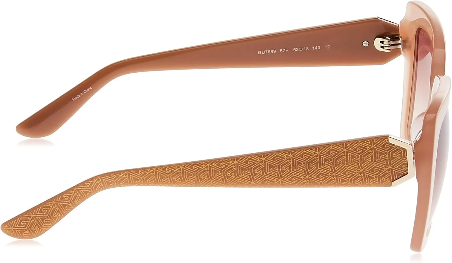 عینک آفتابی زنانه گس، قهوه ای - GU788957F53