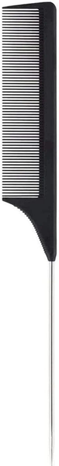 شانه دم موشی حرفه ای FEEL ME، بسته 3 عددی، 8.8 اینچی - فیبر کربن مشکی و دم فلزی استیل ضد زنگ - ضد الکتریسیته ساکن و مقاوم در برابر حرارت - شانه دم باریک سبک وزن برای انواع مو شانه دم موشی حرفه ای FEEL ME، بسته 3 عددی، 8.8 اینچی - فیبر کربن مشکی و دم فلزی استیل ضد زنگ - ضد الکتریسیته ساکن و مقاوم در برابر حرارت - شانه دم باریک سبک وزن برای انواع مو