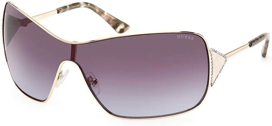 عینک آفتابی زنانه گس GU787633W00 مدل Shield با فریم کامل، طلایی/متفرقه/آبی گرادیان