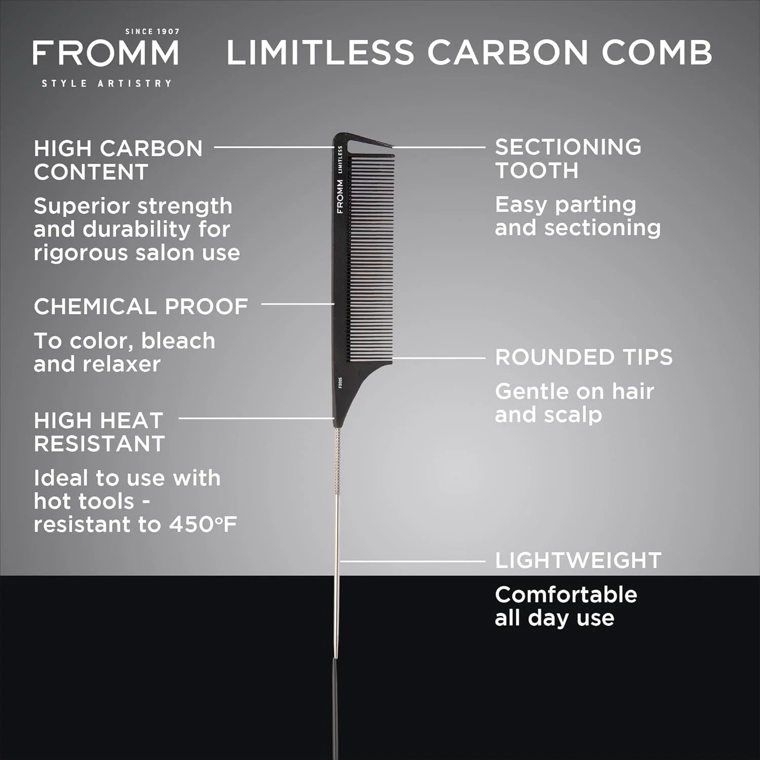 شانه دم باریک 9 اینچی فروم F3015 Limitless شانه دم باریک 9 اینچی فروم F3015 Limitless