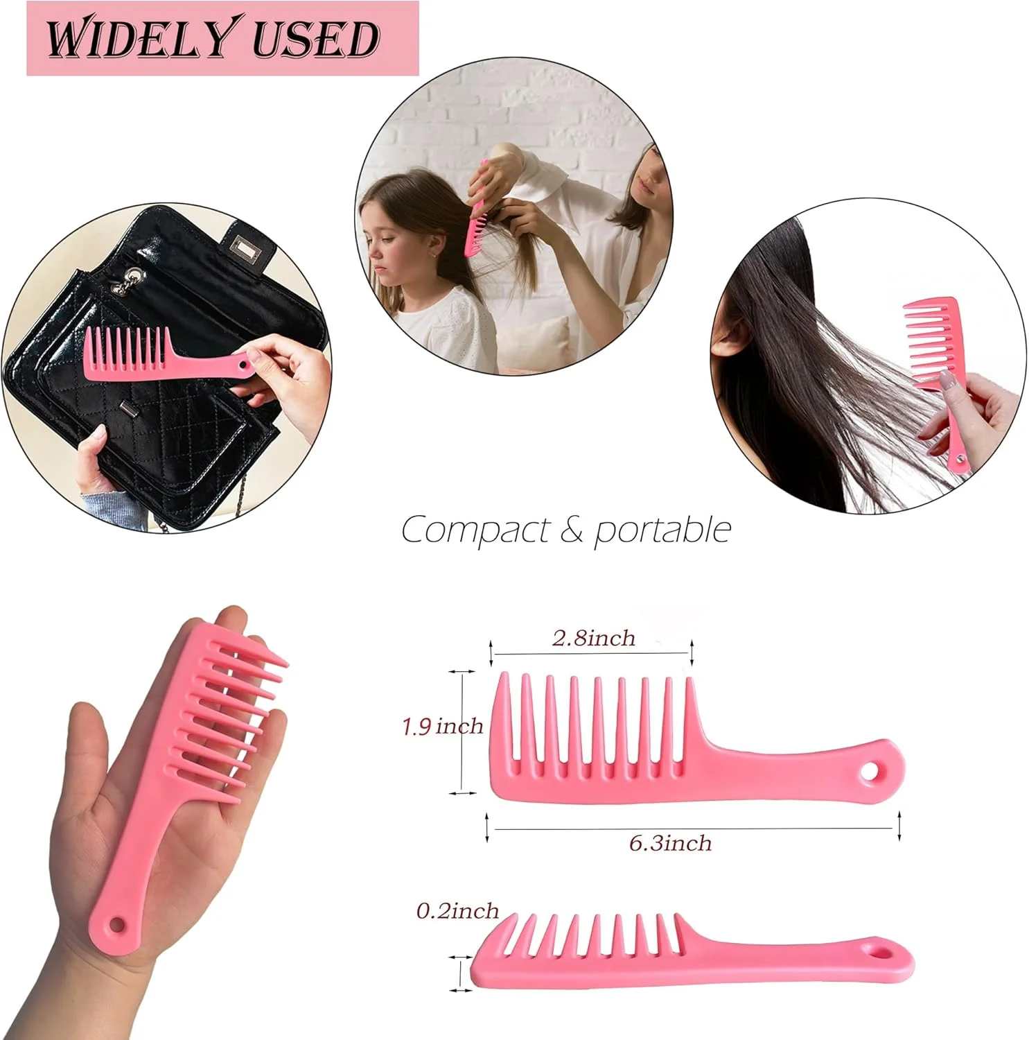 ست شانه مو، شانه دندانه پهن کوچک، شانه دندانه پهن بزرگ، شانه دم موشی، شانه حمام، شانه گره باز کن مو مناسب کیف مسافرتی، شانه دندانه ریز، ست شانه حالت دهنده مو مناسب زنان و مردان، لوازم جانبی ابزار مو (صورتی) ست شانه مو، شانه دندانه پهن کوچک، شانه دندانه پهن بزرگ، شانه دم موشی، شانه حمام، شانه گره باز کن مو مناسب کیف مسافرتی، شانه دندانه ریز، ست شانه حالت دهنده مو مناسب زنان و مردان، لوازم جانبی ابزار مو (صورتی)