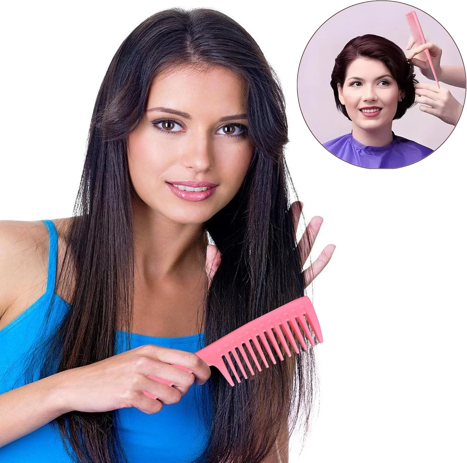 ست شانه مو، شانه دندانه پهن کوچک، شانه دندانه پهن بزرگ، شانه دم موشی، شانه حمام، شانه گره باز کن مو مناسب کیف مسافرتی، شانه دندانه ریز، ست شانه حالت دهنده مو مناسب زنان و مردان، لوازم جانبی ابزار مو (صورتی) ست شانه مو، شانه دندانه پهن کوچک، شانه دندانه پهن بزرگ، شانه دم موشی، شانه حمام، شانه گره باز کن مو مناسب کیف مسافرتی، شانه دندانه ریز، ست شانه حالت دهنده مو مناسب زنان و مردان، لوازم جانبی ابزار مو (صورتی)