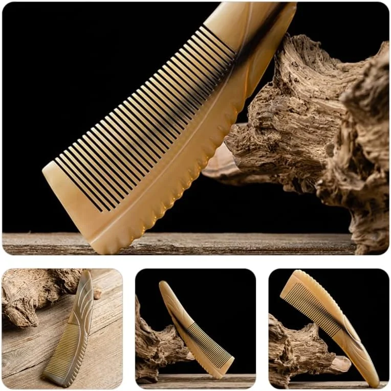 شانه مو Healvian Horns، شانه شاخ، شانه شاخ گاو برای زنان، شانه شاخ گاو برای مردان شانه مو Healvian Horns، شانه شاخ، شانه شاخ گاو برای زنان، شانه شاخ گاو برای مردان