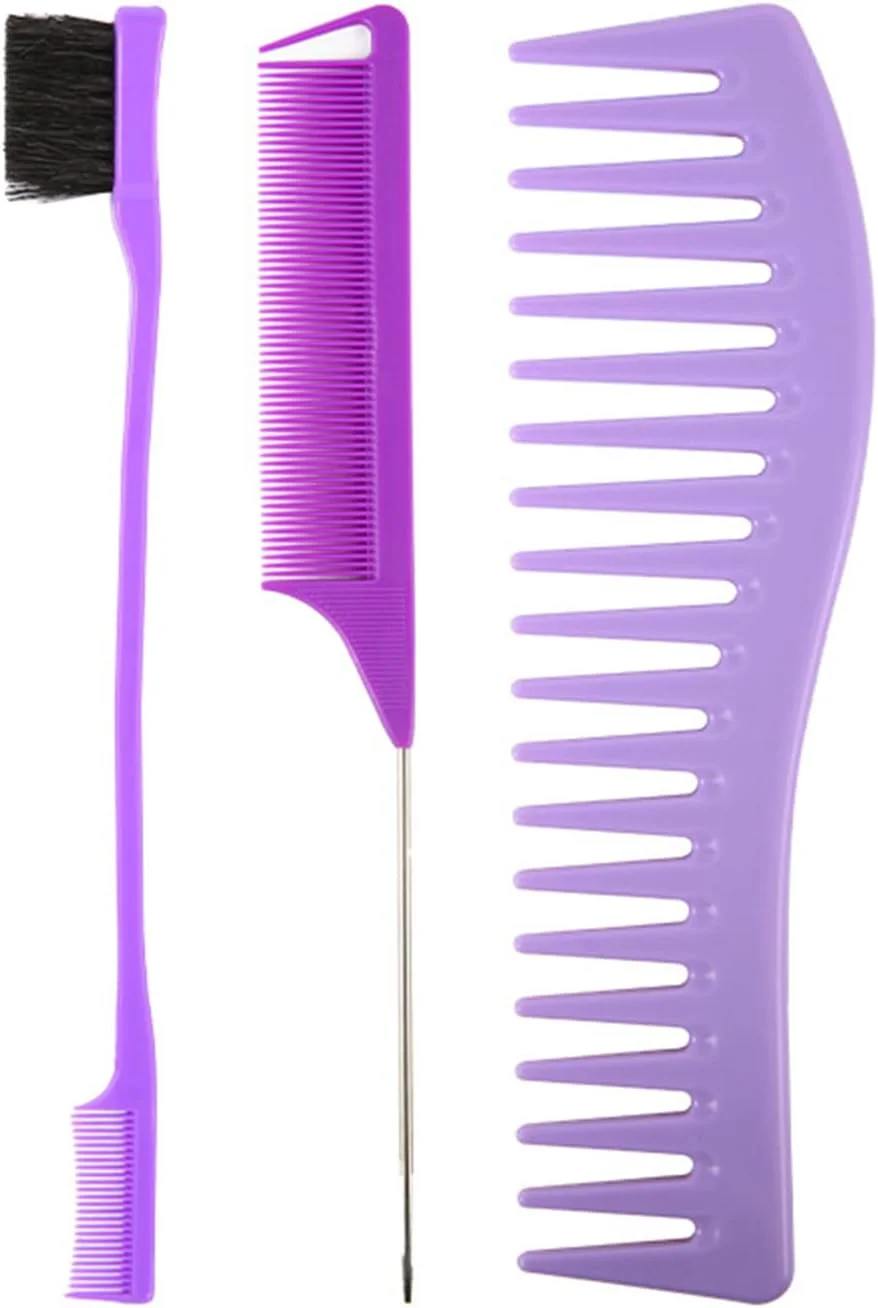 مجموعه شانه مو ایرووامی 3 عددی شامل شانه دندانه ریز و درشت، شانه دم موشی، شانه اصلاح مو، برس کنترل لبه دو طرفه و شانه های ضد الکتریسیته ساکن برای آقایان و بانوان مجموعه شانه مو ایرووامی 3 عددی شامل شانه دندانه ریز و درشت، شانه دم موشی، شانه اصلاح مو، برس کنترل لبه دو طرفه و شانه های ضد الکتریسیته ساکن برای آقایان و بانوان