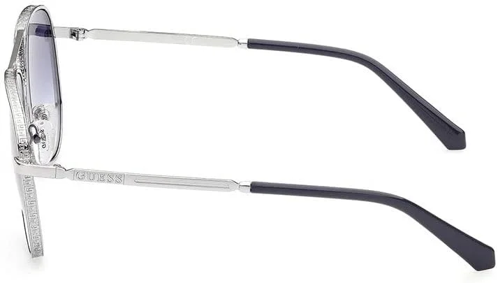 عینک آفتابی گس مردانه و زنانه مدل خلبانی شیک GU5206/S، محافظت در برابر اشعه UV (نقره ای/آبی)