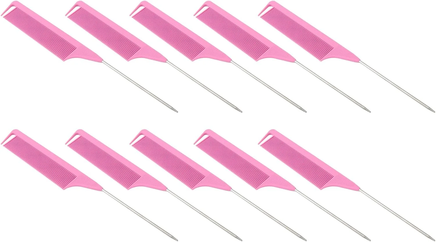 شانه های تقسیم مو جیاوو، دسته ارگونومیک مقاوم در برابر حرارت، شانه های دم موشی ضد الکتریسیته ساکن با دندانه های ظریف برای سالن آرایش شانه های تقسیم مو جیاوو، دسته ارگونومیک مقاوم در برابر حرارت، شانه های دم موشی ضد الکتریسیته ساکن با دندانه های ظریف برای سالن آرایش