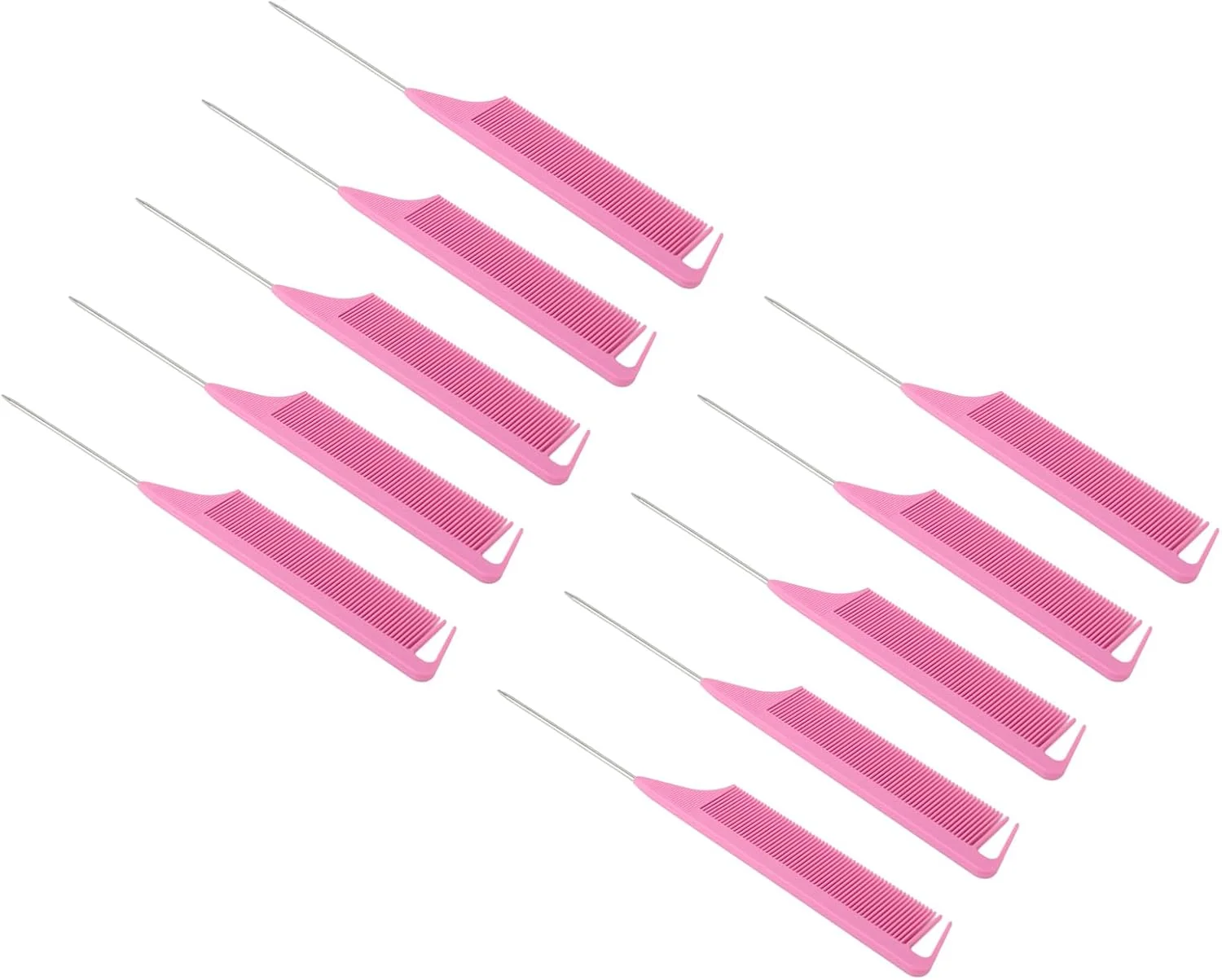 شانه های تقسیم مو جیاوو، دسته ارگونومیک مقاوم در برابر حرارت، شانه های دم موشی ضد الکتریسیته ساکن با دندانه های ظریف برای سالن آرایش شانه های تقسیم مو جیاوو، دسته ارگونومیک مقاوم در برابر حرارت، شانه های دم موشی ضد الکتریسیته ساکن با دندانه های ظریف برای سالن آرایش