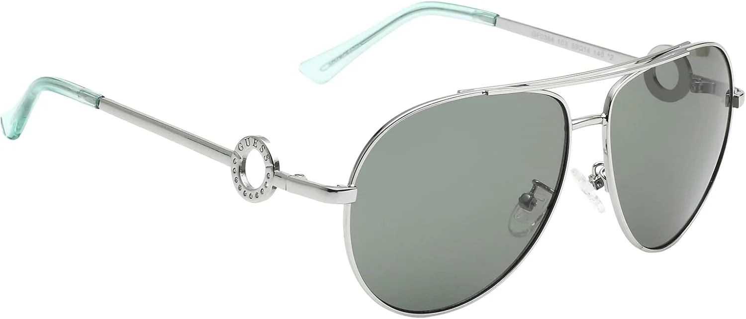 عینک آفتابی GUESS مدل GF0364 نیکلتین براق روشن/آبی آینه ای سایز آزاد عینک آفتابی GUESS مدل GF0364 نیکلتین براق روشن/آبی آینه ای سایز آزاد
