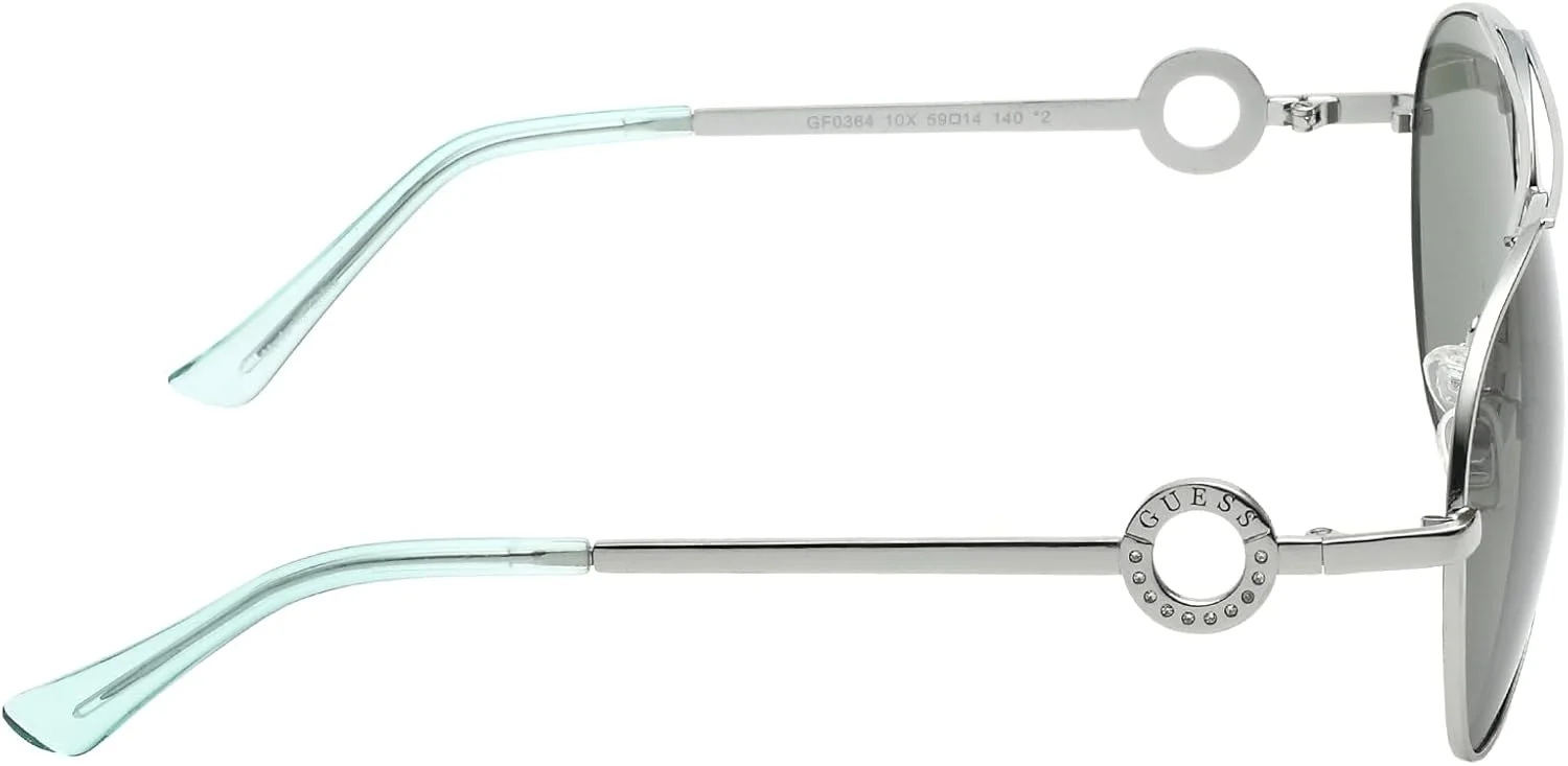عینک آفتابی GUESS مدل GF0364 نیکلتین براق روشن/آبی آینه ای سایز آزاد عینک آفتابی GUESS مدل GF0364 نیکلتین براق روشن/آبی آینه ای سایز آزاد