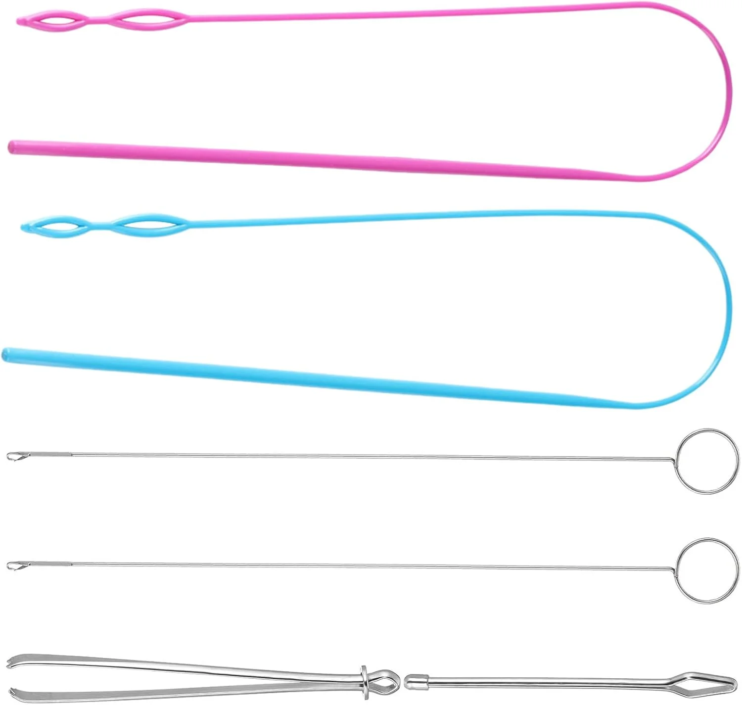 6 Pcs Flexible Drawstring Threader Tool Sewing Loop Kit, Loop Turner Easy Threader Hoodie String Replacement Metal Tweezers Drawstring Puller Tool for Fabric Belt DIY Knitting Accessories 6 Pcs Flexible Drawstring Threader Tool Sewing Loop Kit, Loop Turner Easy Threader Hoodie String Replacement Metal Tweezers Drawstring Puller Tool for Fabric Belt DIY Knitting Accessories