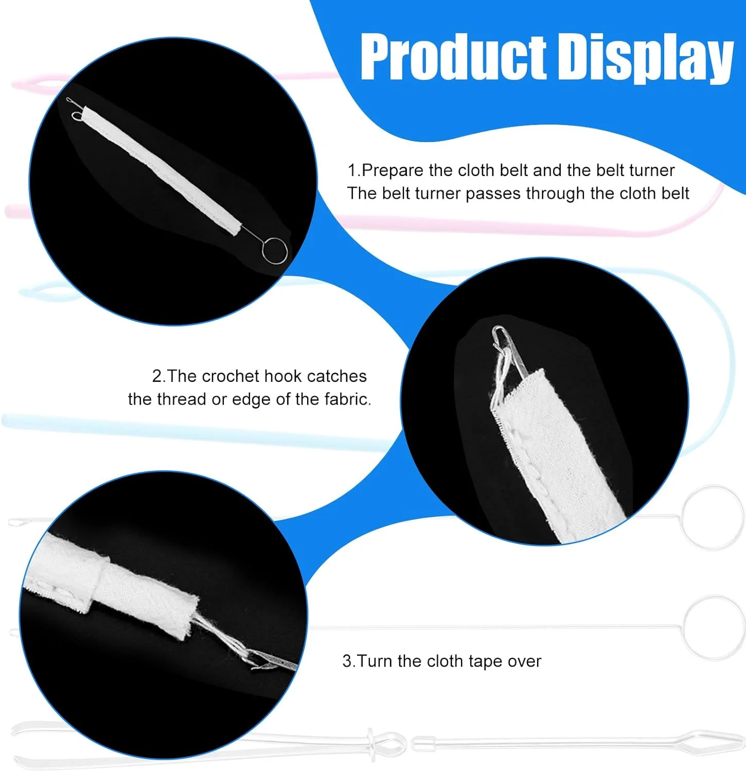 6 Pcs Flexible Drawstring Threader Tool Sewing Loop Kit, Loop Turner Easy Threader Hoodie String Replacement Metal Tweezers Drawstring Puller Tool for Fabric Belt DIY Knitting Accessories 6 Pcs Flexible Drawstring Threader Tool Sewing Loop Kit, Loop Turner Easy Threader Hoodie String Replacement Metal Tweezers Drawstring Puller Tool for Fabric Belt DIY Knitting Accessories