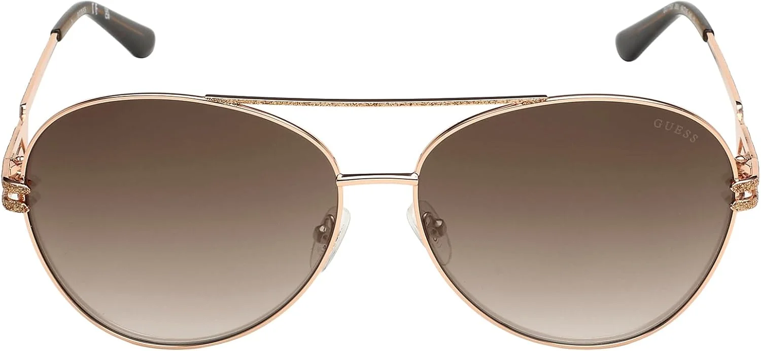 عینک آفتابی زنانه گس مدل GU775328U، رنگ: طلایی رز براق/آینه ای بورگوندی، سایز: 64