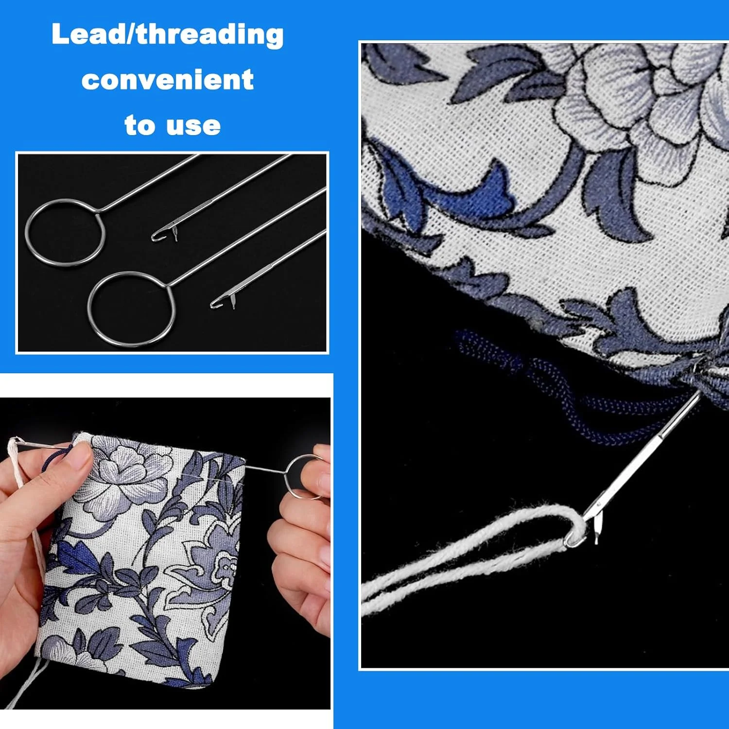 6 Pcs Flexible Drawstring Threader Tool Sewing Loop Kit, Loop Turner Easy Threader Hoodie String Replacement Metal Tweezers Drawstring Puller Tool for Fabric Belt DIY Knitting Accessories 6 Pcs Flexible Drawstring Threader Tool Sewing Loop Kit, Loop Turner Easy Threader Hoodie String Replacement Metal Tweezers Drawstring Puller Tool for Fabric Belt DIY Knitting Accessories