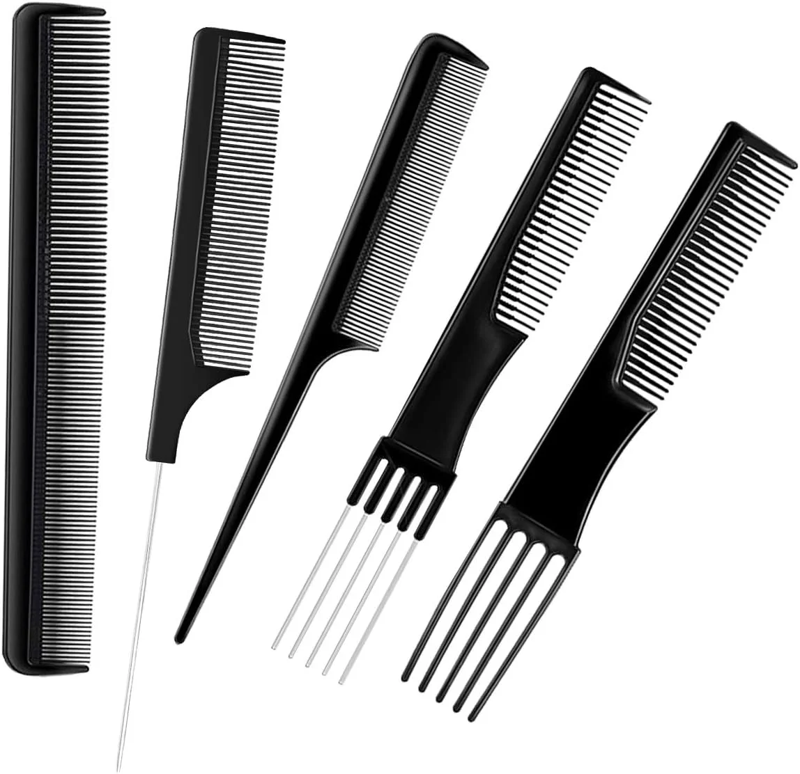 مجموعه 10 عددی شانه مو شامل شانه دندانه پهن، شانه ضد الکتریسیته ساکن آرایشگری، شانه حالت دهنده مو ظریف، شانه حرفه ای آرایشگری، شانه های باز کننده گره مو، شانه دم موشی برای موهای بلند، خیس، ضخیم، فر، مناسب آقایان، بانوان، سالن و منزل مجموعه 10 عددی شانه مو شامل شانه دندانه پهن، شانه ضد الکتریسیته ساکن آرایشگری، شانه حالت دهنده مو ظریف، شانه حرفه ای آرایشگری، شانه های باز کننده گره مو، شانه دم موشی برای موهای بلند، خیس، ضخیم، فر، مناسب آقایان، بانوان، سالن و منزل