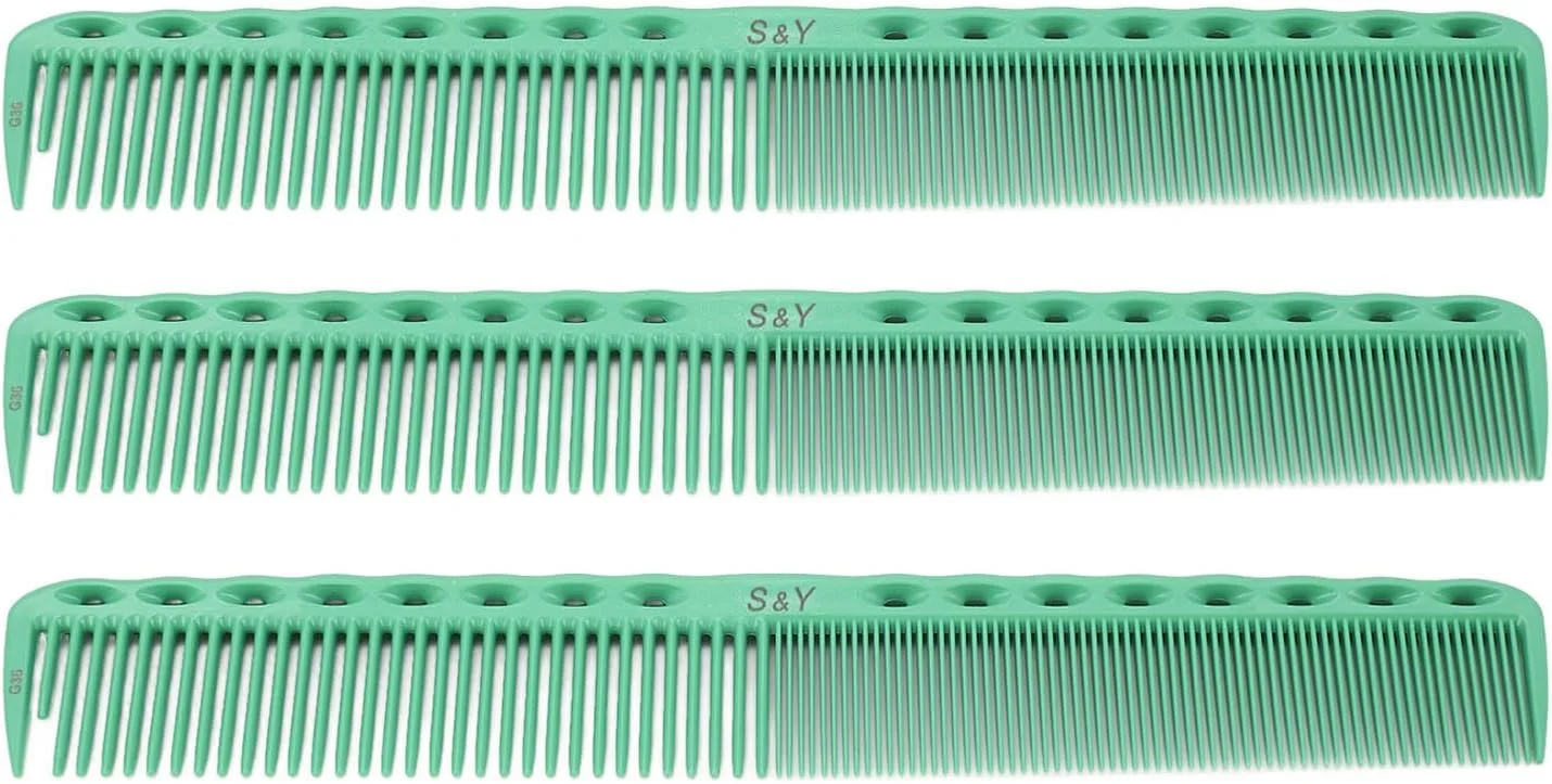 شانه حالت دهنده مو 3 عددی، دندانه ریز، با طراحی ارگونومیک و سطوح صاف مناسب برای استفاده در خانه و سالن شانه حالت دهنده مو 3 عددی، دندانه ریز، با طراحی ارگونومیک و سطوح صاف مناسب برای استفاده در خانه و سالن