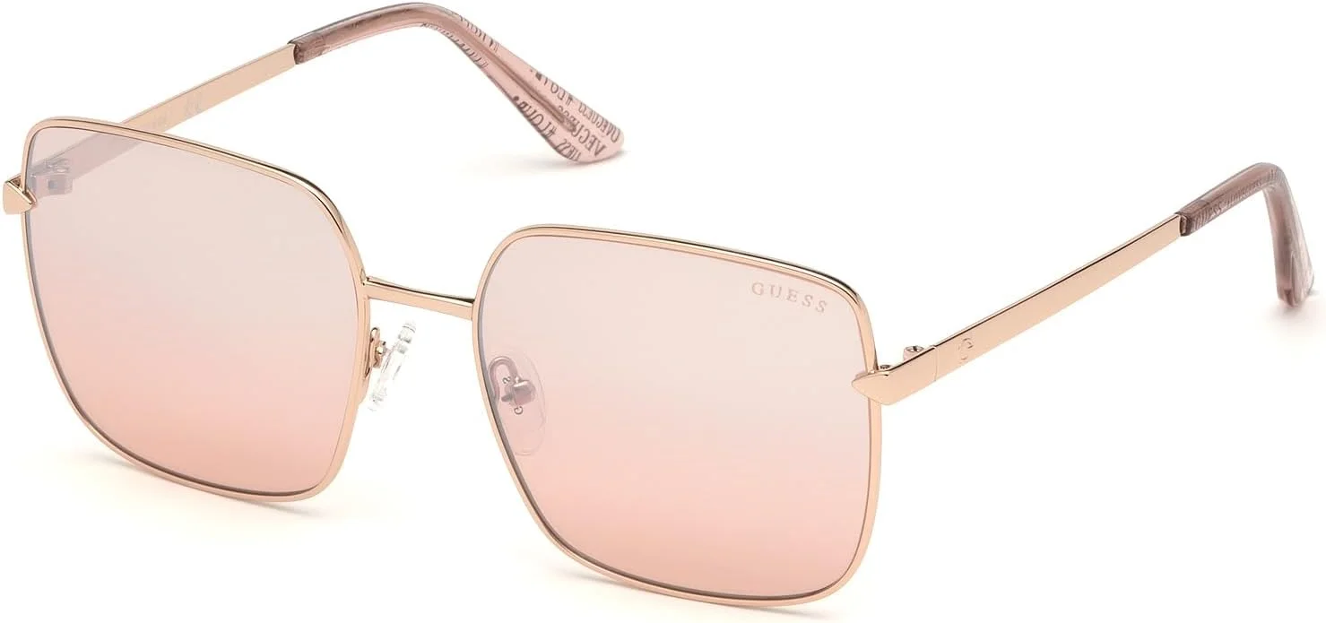 عینک آفتابی زنانه گس، مربعی، رزگلد، مدل GU761528U56 عینک آفتابی زنانه گس، مربعی، رزگلد، مدل GU761528U56