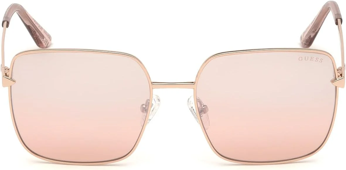 عینک آفتابی زنانه گس، مربعی، رزگلد، مدل GU761528U56 عینک آفتابی زنانه گس، مربعی، رزگلد، مدل GU761528U56