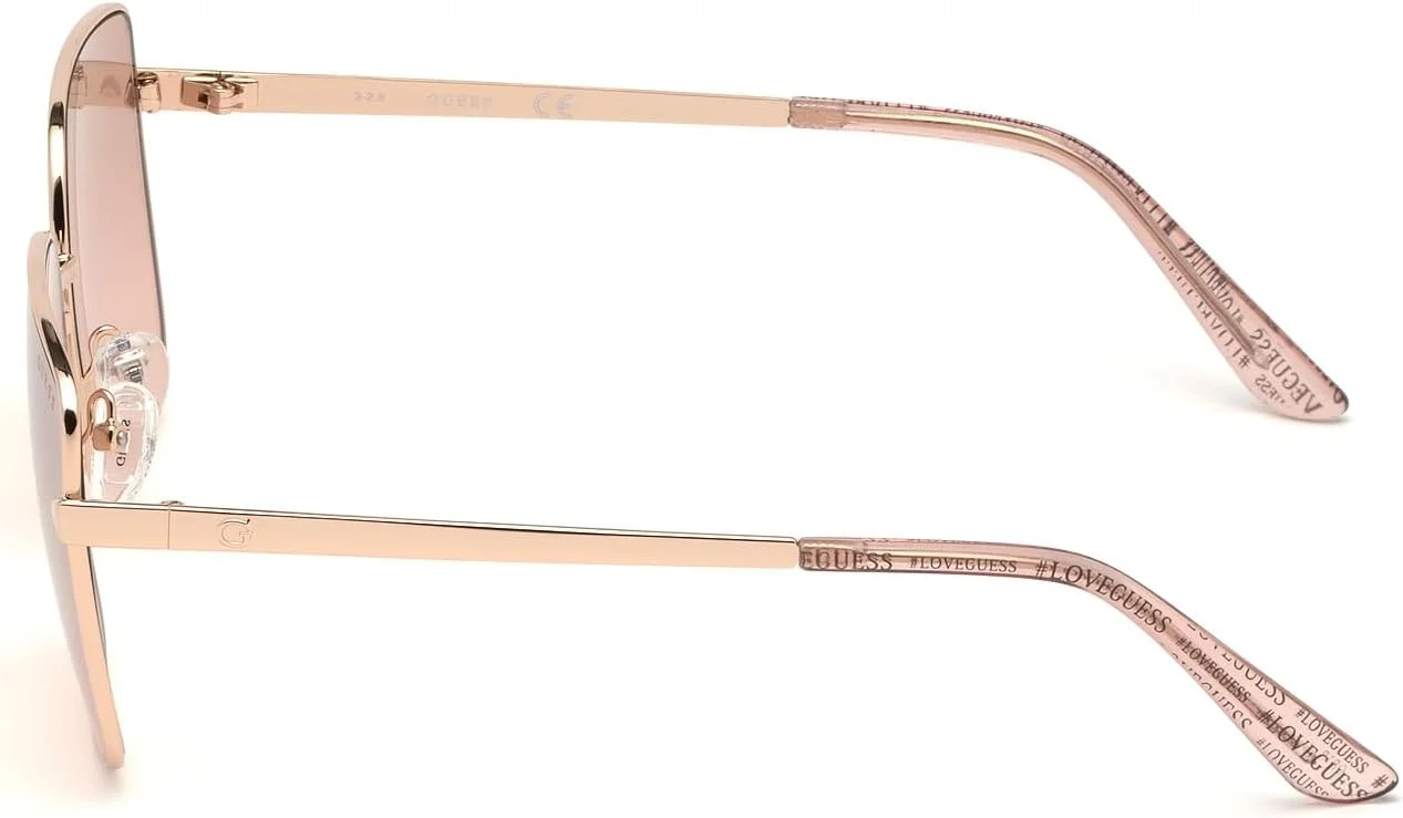 عینک آفتابی زنانه گس، مربعی، رزگلد، مدل GU761528U56 عینک آفتابی زنانه گس، مربعی، رزگلد، مدل GU761528U56