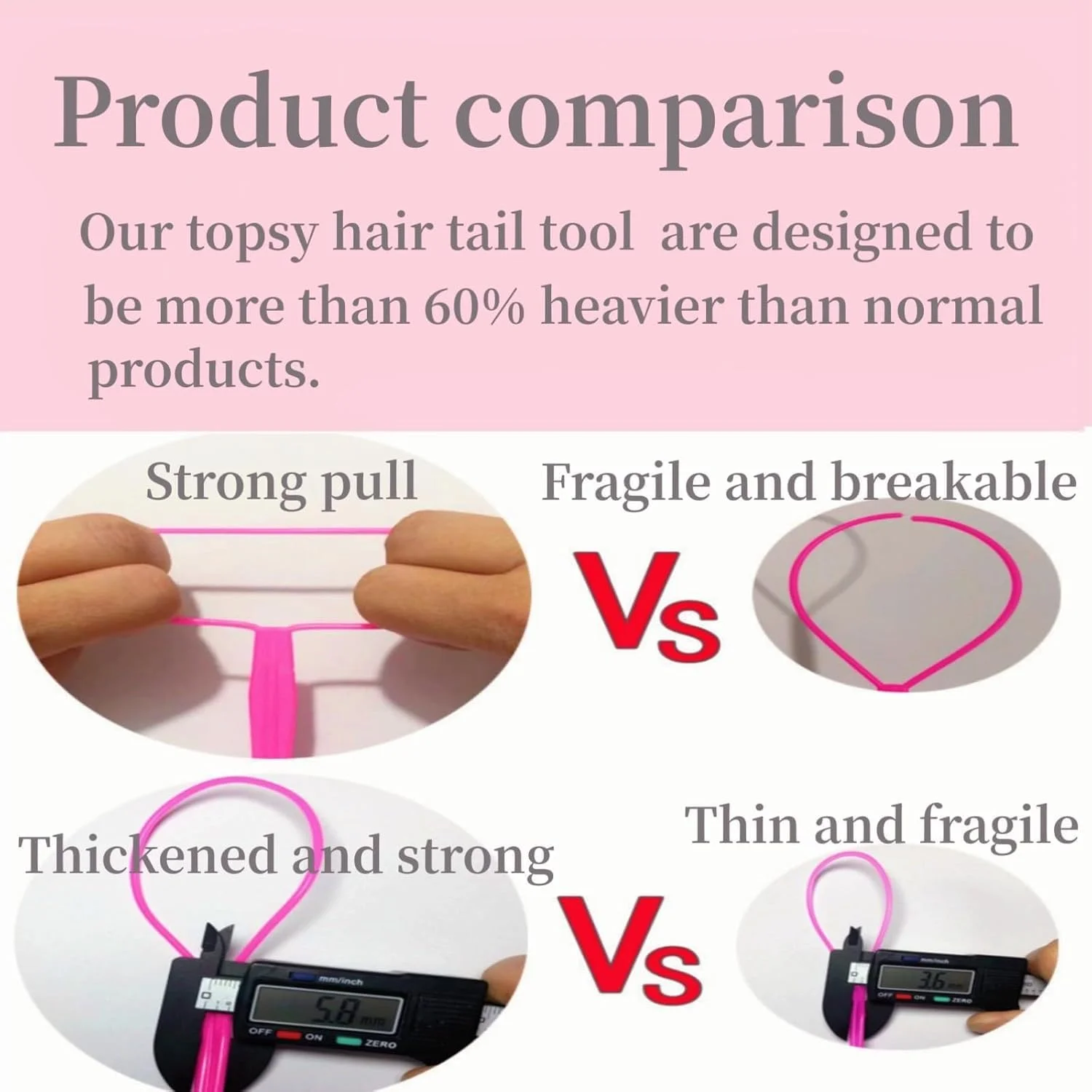 ست 3 عددی ابزار بافت مو شامل ابزار کشیدن مو و شانه دم موشی - ابزار بافت مو، ابزار بافت فرانسوی، برای ایجاد مدل موی زنانه و دخترانه (صورتی) ست 3 عددی ابزار بافت مو شامل ابزار کشیدن مو و شانه دم موشی - ابزار بافت مو، ابزار بافت فرانسوی، برای ایجاد مدل موی زنانه و دخترانه (صورتی)