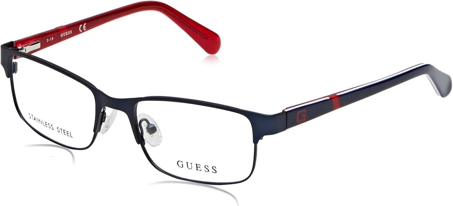 فریم عینک طبی گس GU9180 - فریم آبی مات، عدسی آبی مات، عدسی 49 میلی متر GU918049091