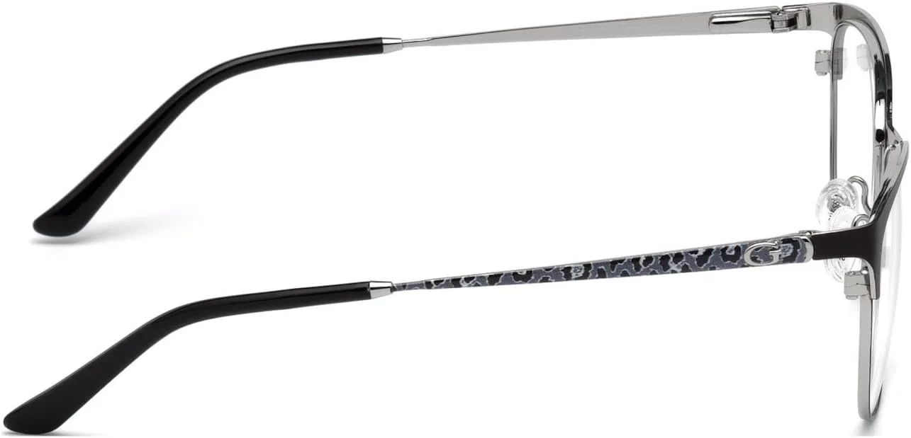 فریم عینک گس (GU-2583 005) فلزی مشکی مات - لئو