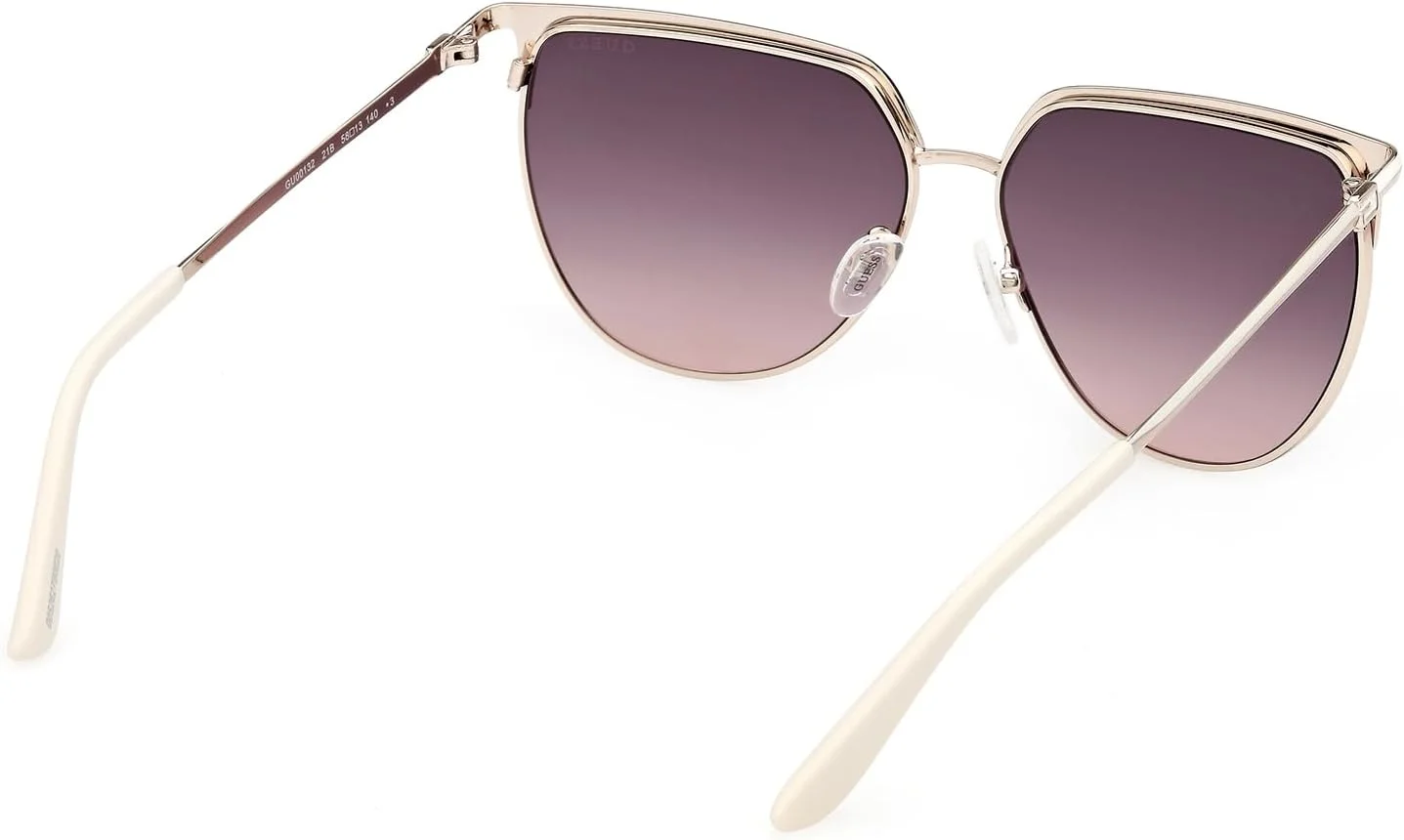 عینک آفتابی زنانه گربه ای تمام فریم GUESS NORMAL، طلایی، 58