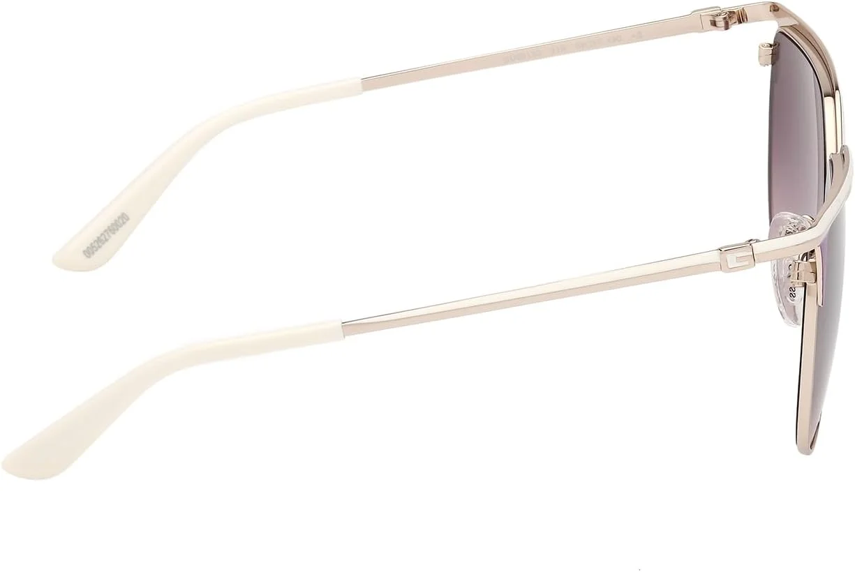 عینک آفتابی زنانه گربه ای تمام فریم GUESS NORMAL، طلایی، 58