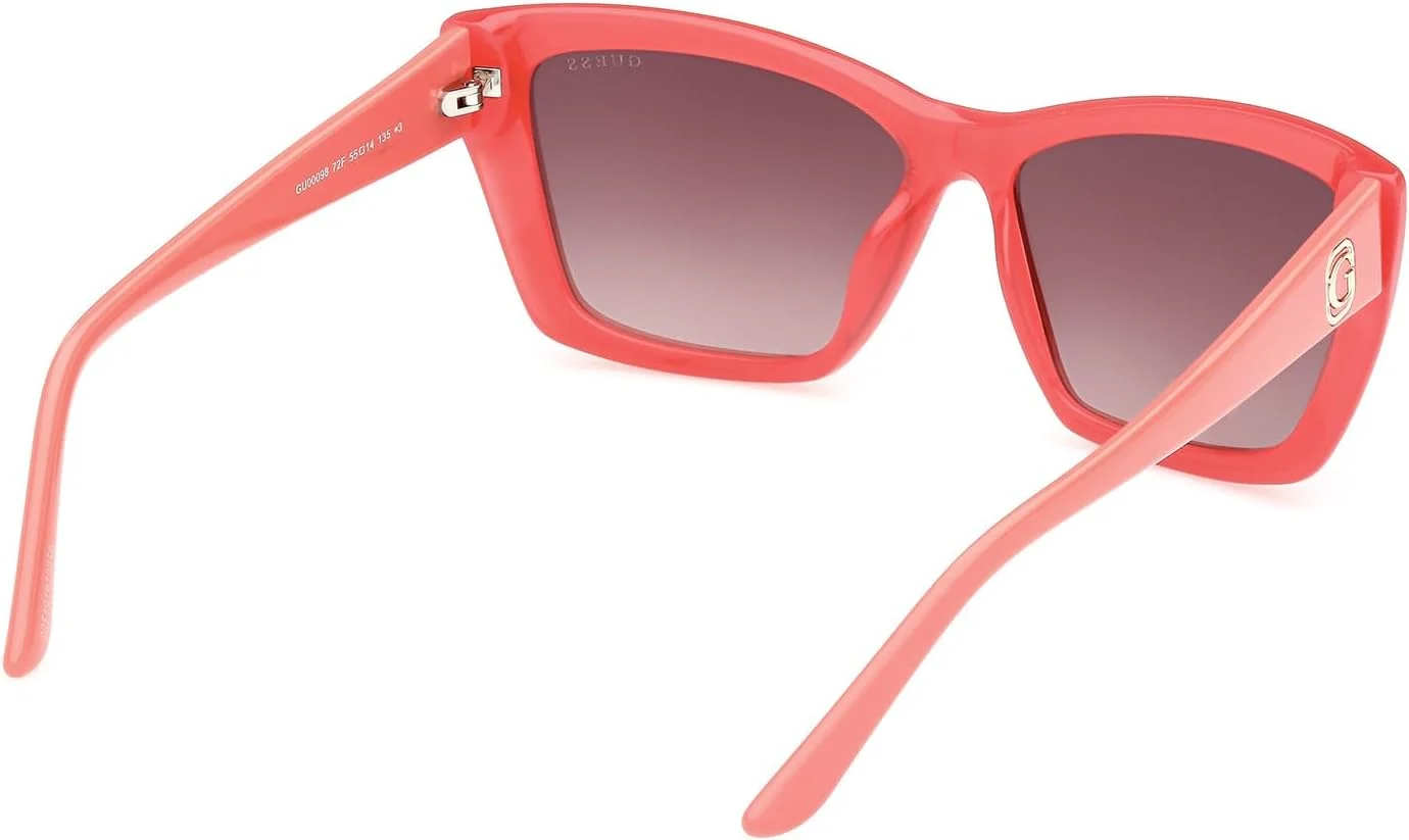 عینک آفتابی زنانه گس مدل NORMAL CAT با فریم کامل، صورتی، سایز 55