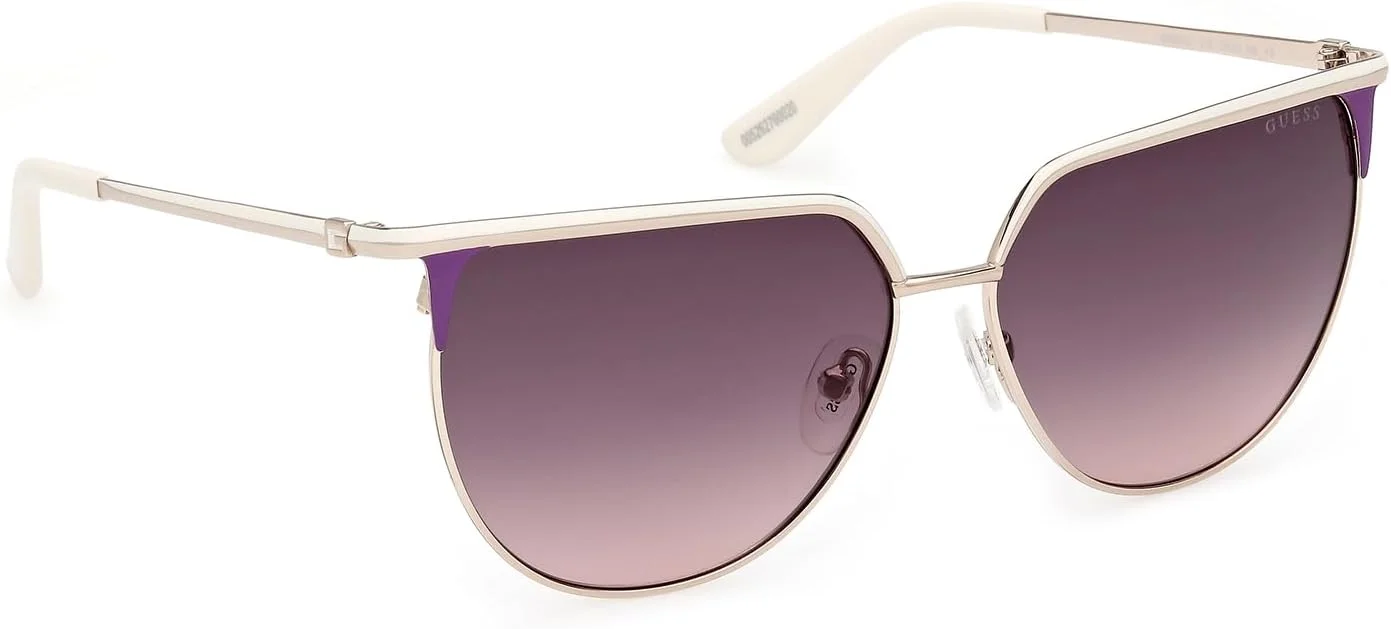 عینک آفتابی زنانه گربه ای تمام فریم GUESS NORMAL، طلایی، 58