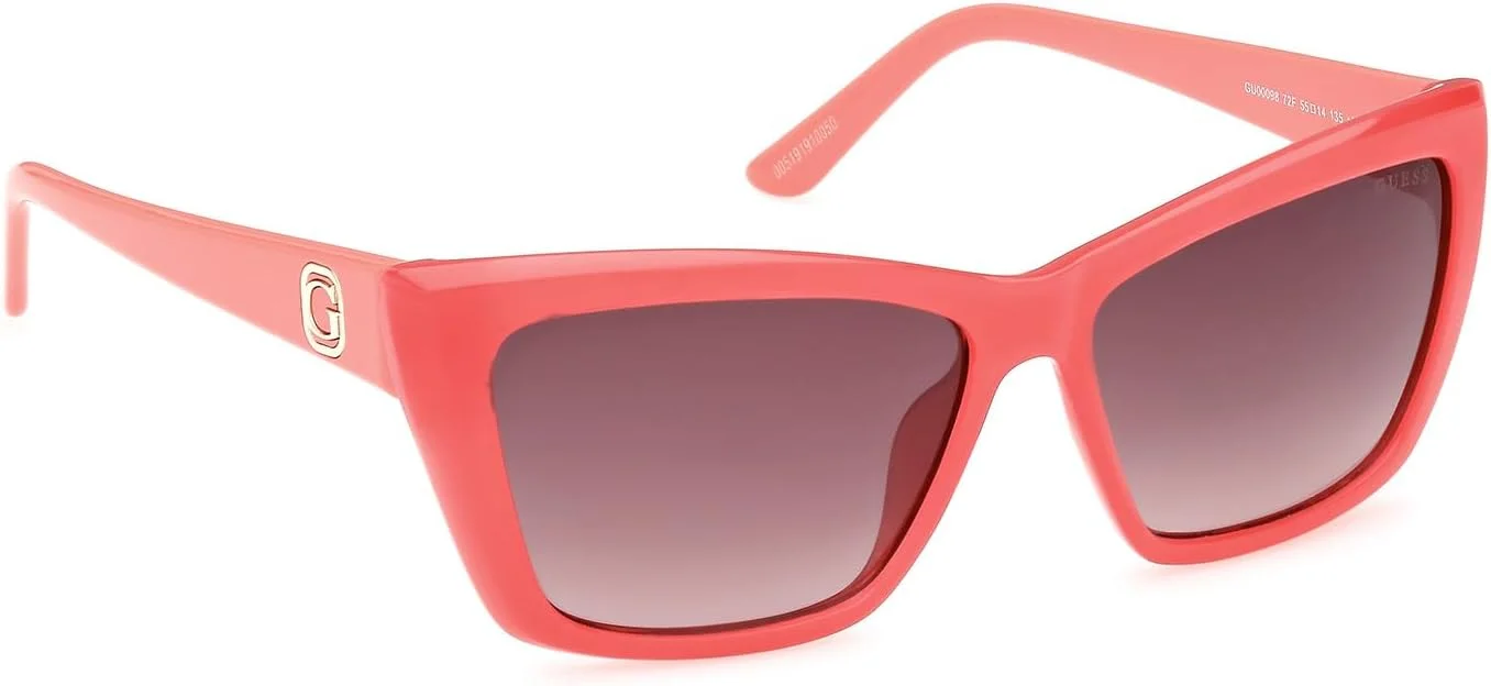 عینک آفتابی زنانه گس مدل NORMAL CAT با فریم کامل، صورتی، سایز 55