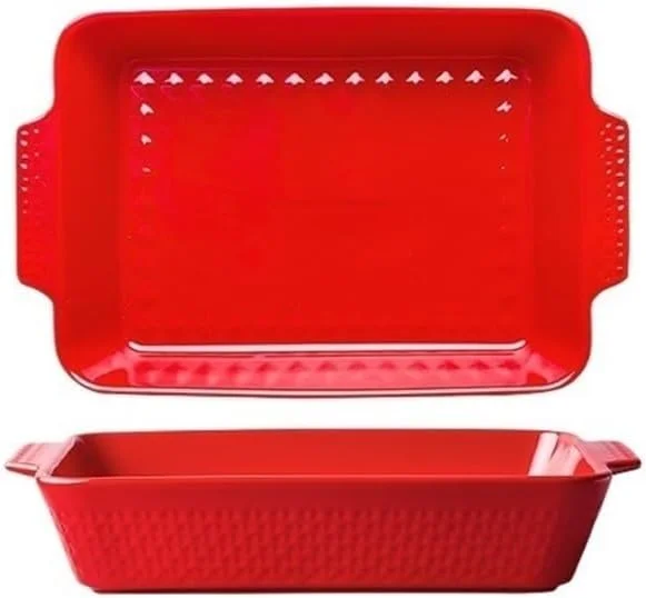 ظرف پخت مستطیلی بزرگ سرامیکی مناسب فر و مایکروویو برای مصارف خانگی، ظرف پخت دو نفره، ظرف پخت برنج و پنیر، مناسب برای پخت و پز ظرف پخت مستطیلی بزرگ سرامیکی مناسب فر و مایکروویو برای مصارف خانگی، ظرف پخت دو نفره، ظرف پخت برنج و پنیر، مناسب برای پخت و پز