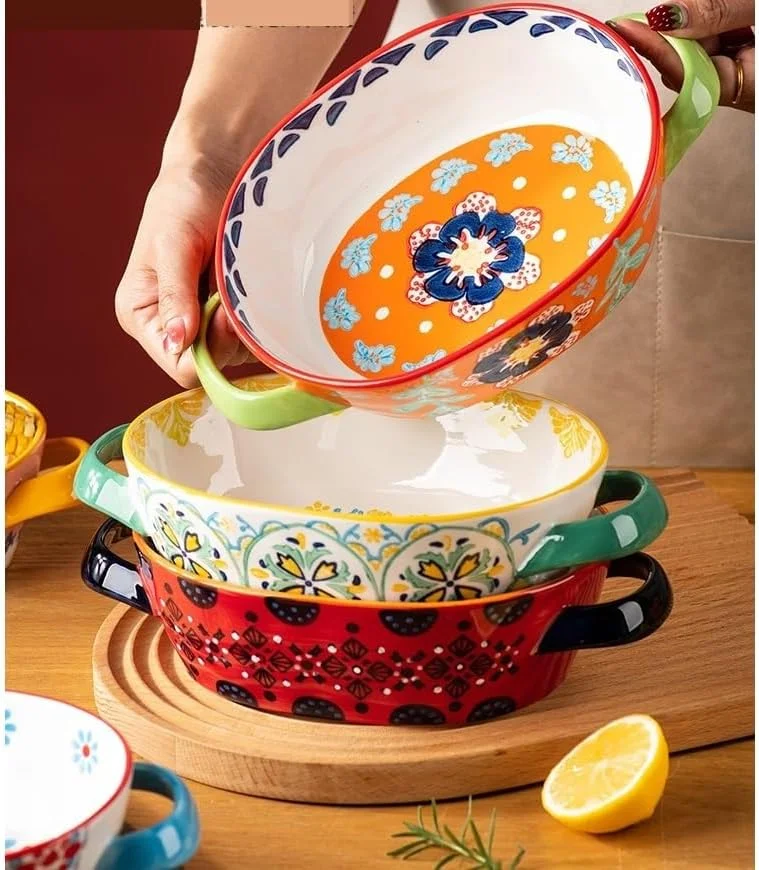 ظروف فر لازانیا با ظرفیت 800 میلی لیتر برای پخت، کیک، آشپزخانه، مایکروویو، ظروف سرامیکی ایمن برای شستشو در ماشین ظرفشویی، لوازم پخت با دستگیره ظرف پخت ظروف فر لازانیا با ظرفیت 800 میلی لیتر برای پخت، کیک، آشپزخانه، مایکروویو، ظروف سرامیکی ایمن برای شستشو در ماشین ظرفشویی، لوازم پخت با دستگیره ظرف پخت