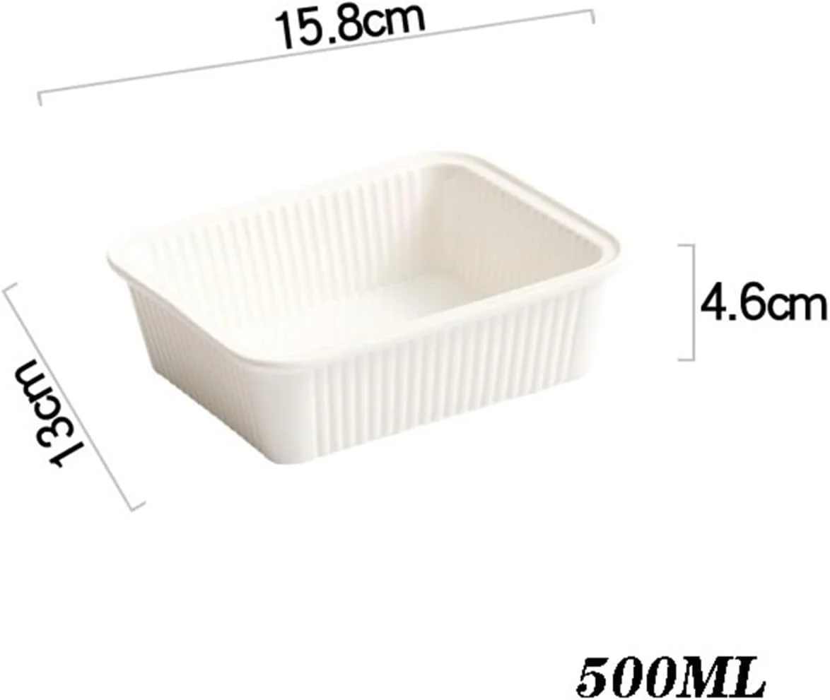 ظرف پخت سرامیکی، بشقاب مستطیلی، تابه گریل، بشقاب برنج سرخ شده، کاسه سالاد میوه سبک، ظروف چای بعد از ظهر سرامیکی با حس عالی، ظرف پخت چینی (6.25 اینچ)