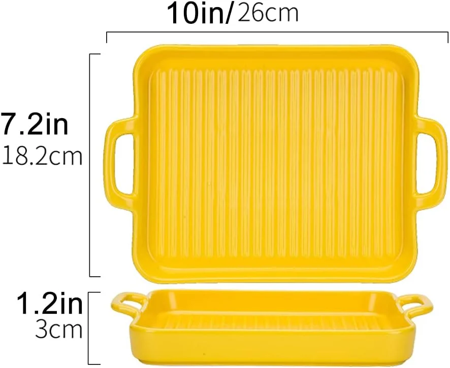 ظروف پخت سرامیکی، ظروف سرامیکی برای پخت و پز، ظرف پخت مستطیلی سرامیکی 10 اینچی مناسب فر (B 10 اینچ) ظروف پخت سرامیکی، ظروف سرامیکی برای پخت و پز، ظرف پخت مستطیلی سرامیکی 10 اینچی مناسب فر (B 10 اینچ)