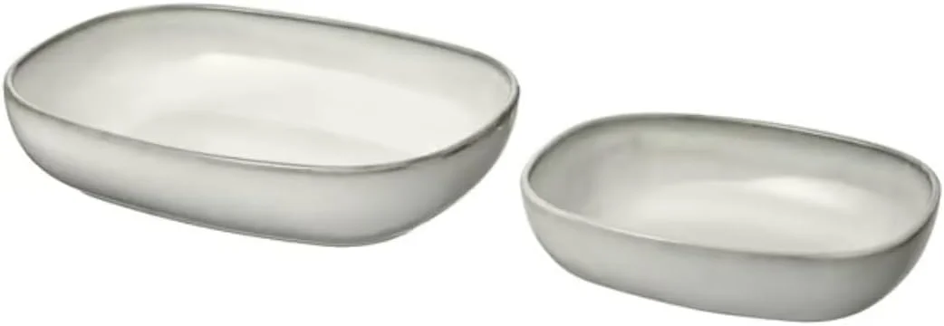 ظرف فر، ست 2 عددی، خاکستری، ظروف فر برای پخت و پز، کیک و کباب کردن، ظروف پخت سوفله، 31x23x7 سانتی متر و 23x18x5 سانتی متر ظرف فر، ست 2 عددی، خاکستری، ظروف فر برای پخت و پز، کیک و کباب کردن، ظروف پخت سوفله، 31x23x7 سانتی متر و 23x18x5 سانتی متر