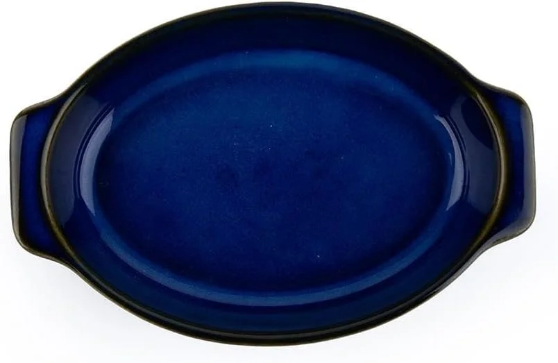 ظرف بیضی شکل طرح برجسته راه راه دایسو، سرمه ای ظرف بیضی شکل طرح برجسته راه راه دایسو، سرمه ای