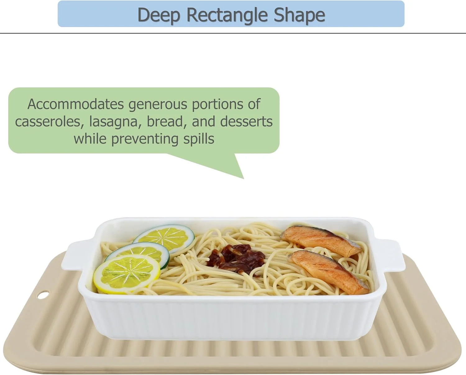 ظرف سرامیکی پخت و پز EIKS با دستگیره و زیرانداز سیلیکونی برای سرو لازانیا، گوشت، برنج، پاستا، نان، و غذاهای خورشتی (سفید، 9.5 اینچ) ظرف سرامیکی پخت و پز EIKS با دستگیره و زیرانداز سیلیکونی برای سرو لازانیا، گوشت، برنج، پاستا، نان، و غذاهای خورشتی (سفید، 9.5 اینچ)