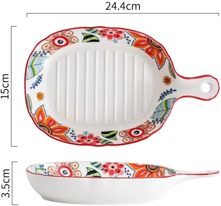 ظرف پخت سرامیکی آشپزخانه، سینی پخت پیتزا خانگی با یک دسته برای فر مایکروویو، ظرف پخت خلاقانه با یک دسته، لوازم پخت و پز ظرف پخت سرامیکی آشپزخانه، سینی پخت پیتزا خانگی با یک دسته برای فر مایکروویو، ظرف پخت خلاقانه با یک دسته، لوازم پخت و پز