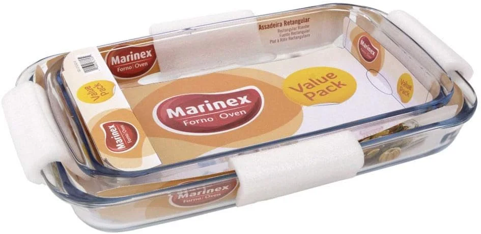 ست ظرف پیرکس مستطیلی ۲ پارچه Marinex Nadir Figueiredo