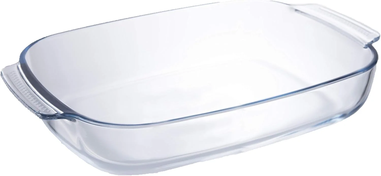 ظرف پخت مستطیلی شیشه ای تالیونا با دسته - 3.8 لیتر، شفاف، شیشه بوروسیلیکات، Tl2213518