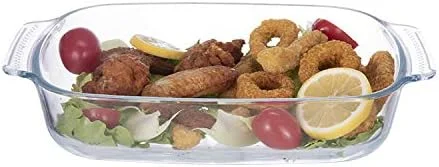 ظرف پخت مستطیلی شیشه ای تالیونا با دسته - 3.8 لیتر، شفاف، شیشه بوروسیلیکات، Tl2213518