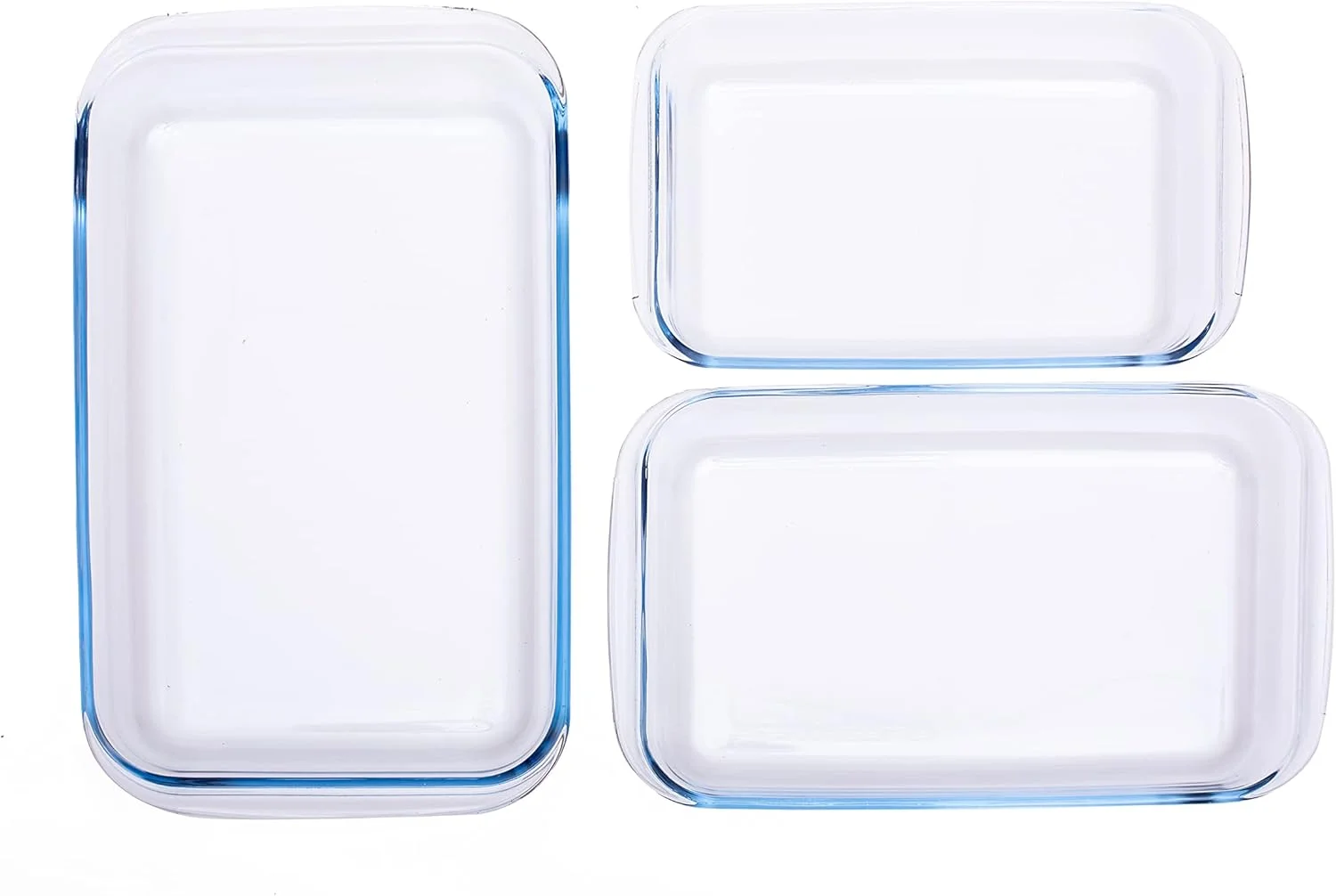 ست ظروف پیرکس مستطیلی 3 تکه تالیونا - 1.6، 2.2 و 3 لیتری، شفاف، شیشه بوروسیلیکات، TL2213523