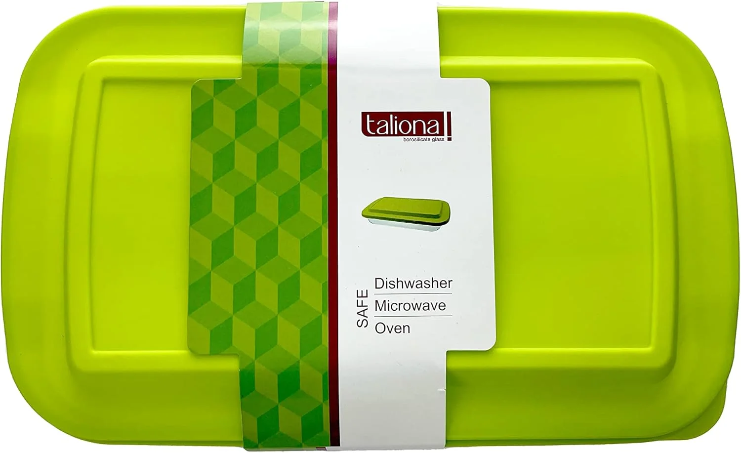 ظرف پخت مستطیلی شیشه ای تالیونا با درب، 1.6 لیتر ظرف پخت مستطیلی شیشه ای تالیونا با درب، 1.6 لیتر