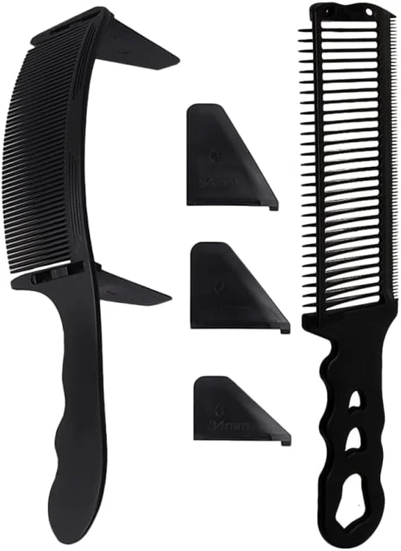 مجموعه شانه های آرایشگری حرفه ای Didiseaon شامل شانه های تخت و منحنی برای حالت دادن موی مردانه