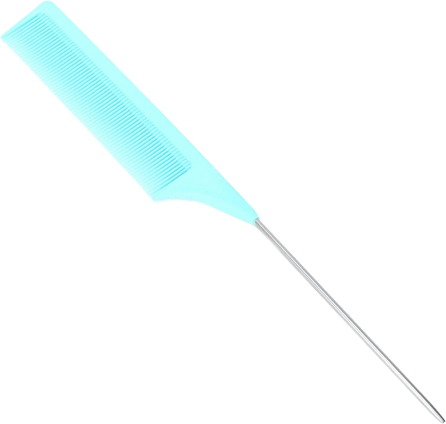 شانه مو فاباتر، شانه دم موشی فلزی ظریف آرایشگاهی مناسب برای آرایشگر مو (سبز)