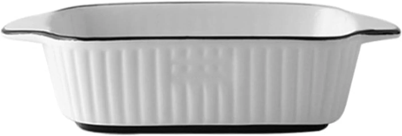 سینی پخت سرامیکی نچسب، ظرف پخت سرامیکی، بشقاب برنج پخته شده با پنیر، بشقاب غذای غربی مناسب مایکروویو، ظرف پخت فر، ظروف رومیزی، کاسه پخت خانگی