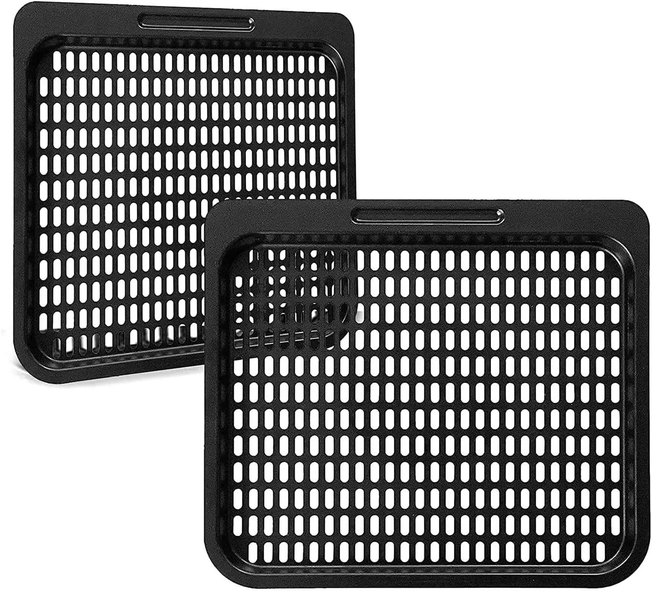 ست 2 تایی صفحه پخت و پز، لوازم جانبی توری پخت و پز 10 کوارت، مناسب فر و ماشین ظرفشویی (10 کوارت)