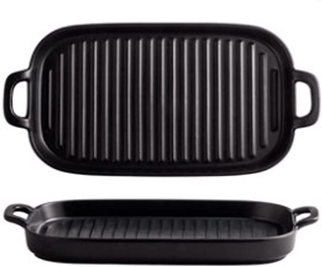 Ceramic Non-stick Baking Tray Nordic Ceramic Bakeware Baking Tray Microwave Oven Household Tableware Double Ear Fish Plate