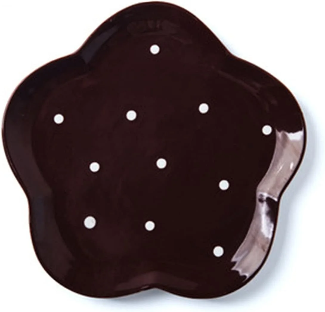 سینی فر سرامیکی نچسب خالدار طرح اروپایی - لوازم خانگی فانتزی سرامیکی، ظرف بزرگ استیک، بشقاب غذای غربی، ظروف غذاخوری